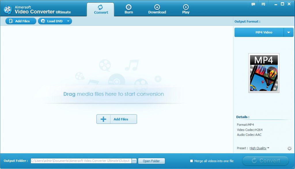 Aimersoft video converter ultimate