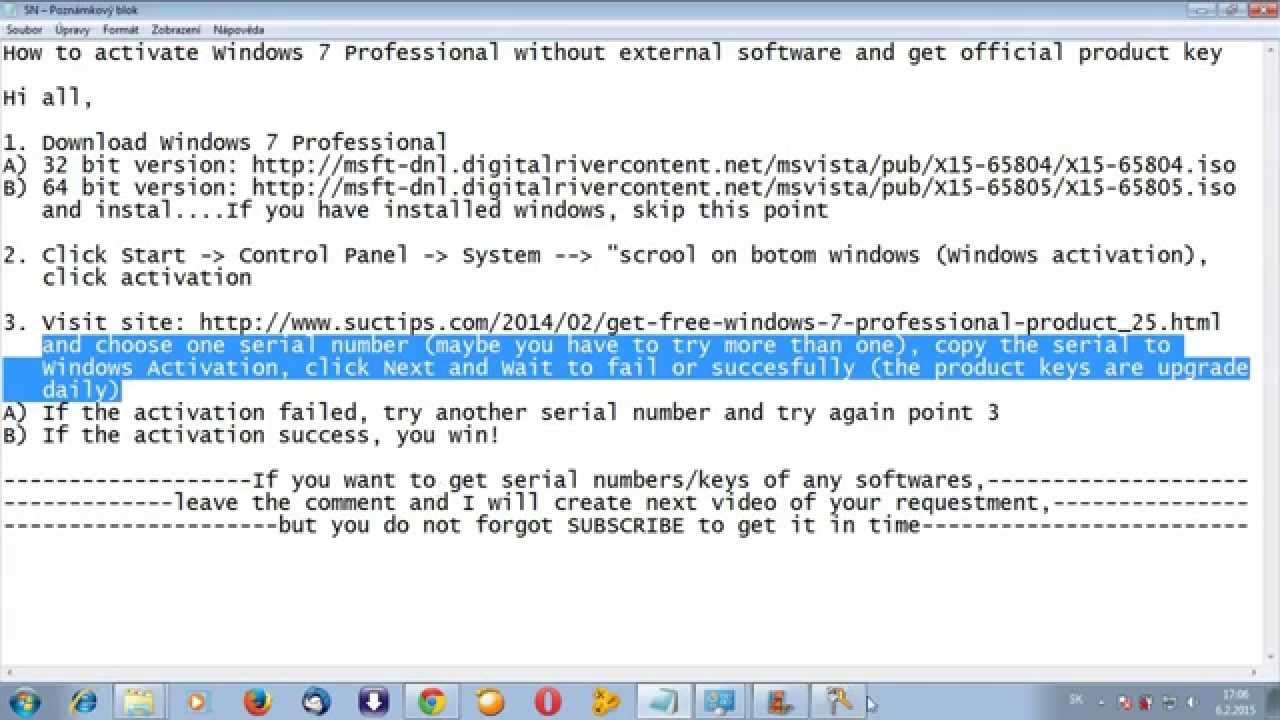 How to change product key windows 7 using cmd